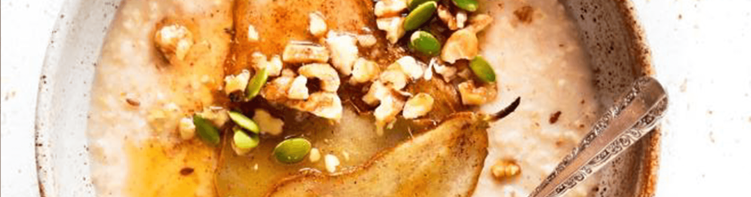 caramelised pear porridge